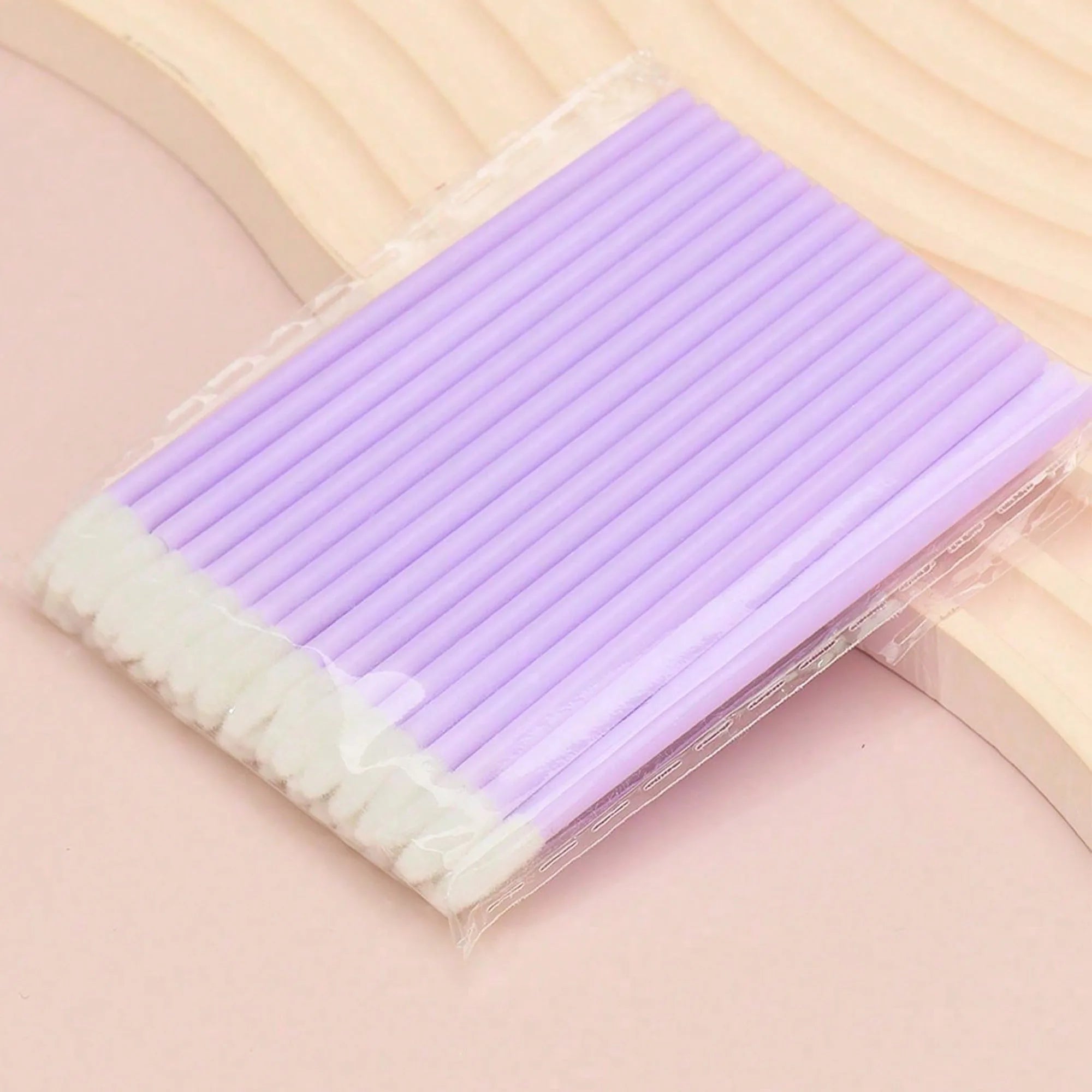 50Pcs Crystal Eyelashes Brush Comb Disposable Eye Lashes Extension Mascara Wands Makeu close-up view