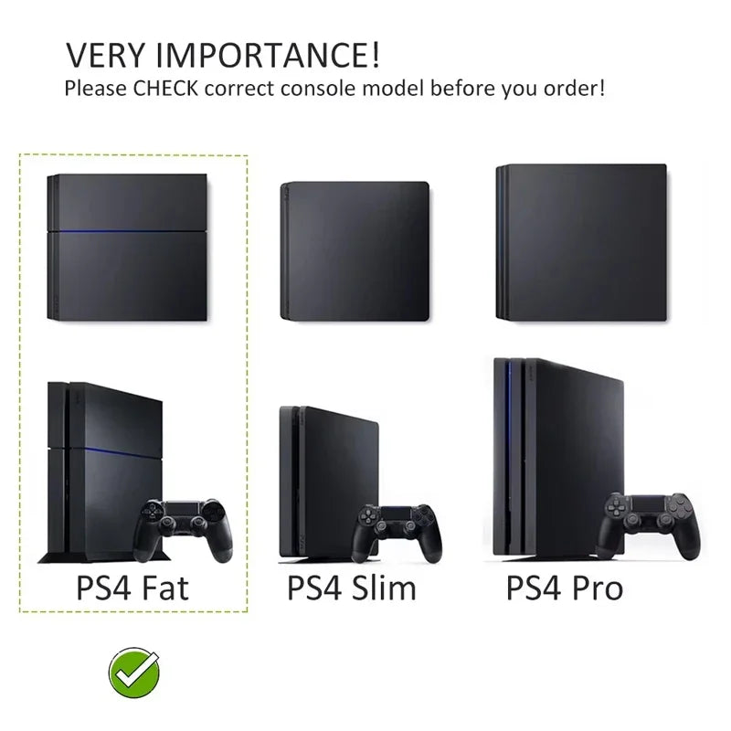 DATA FROG Vertical Stand for PS4 Fat Console | Anti-Slip Cooling Holder lifestyle view