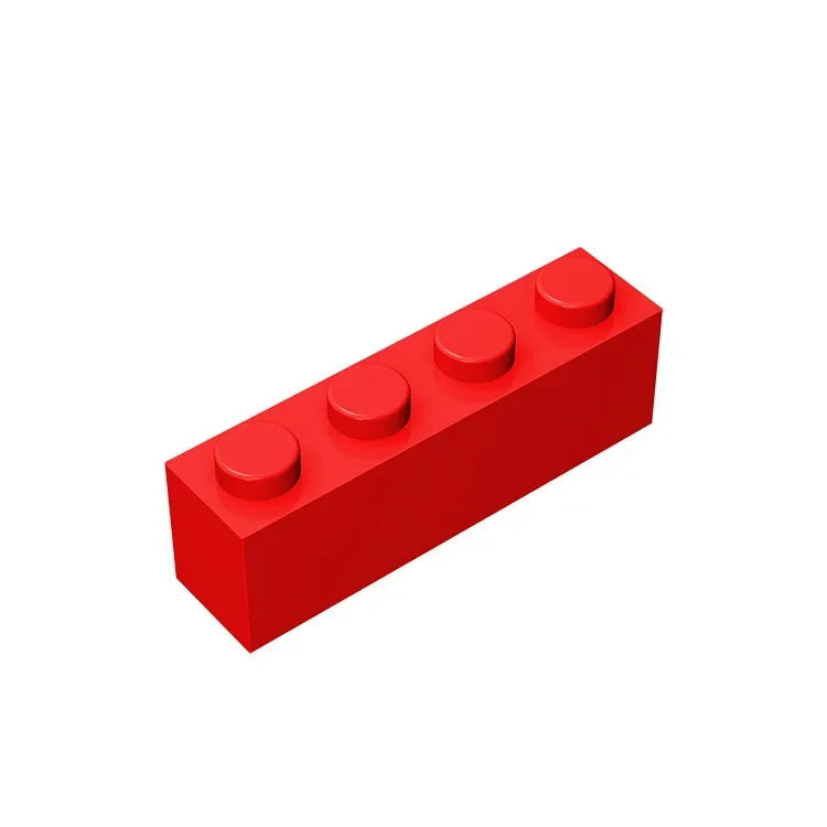 Gobricks GDS-534 Brick 1 x 4 without Bottom Tubes | Compatible Building Block Set alternate view