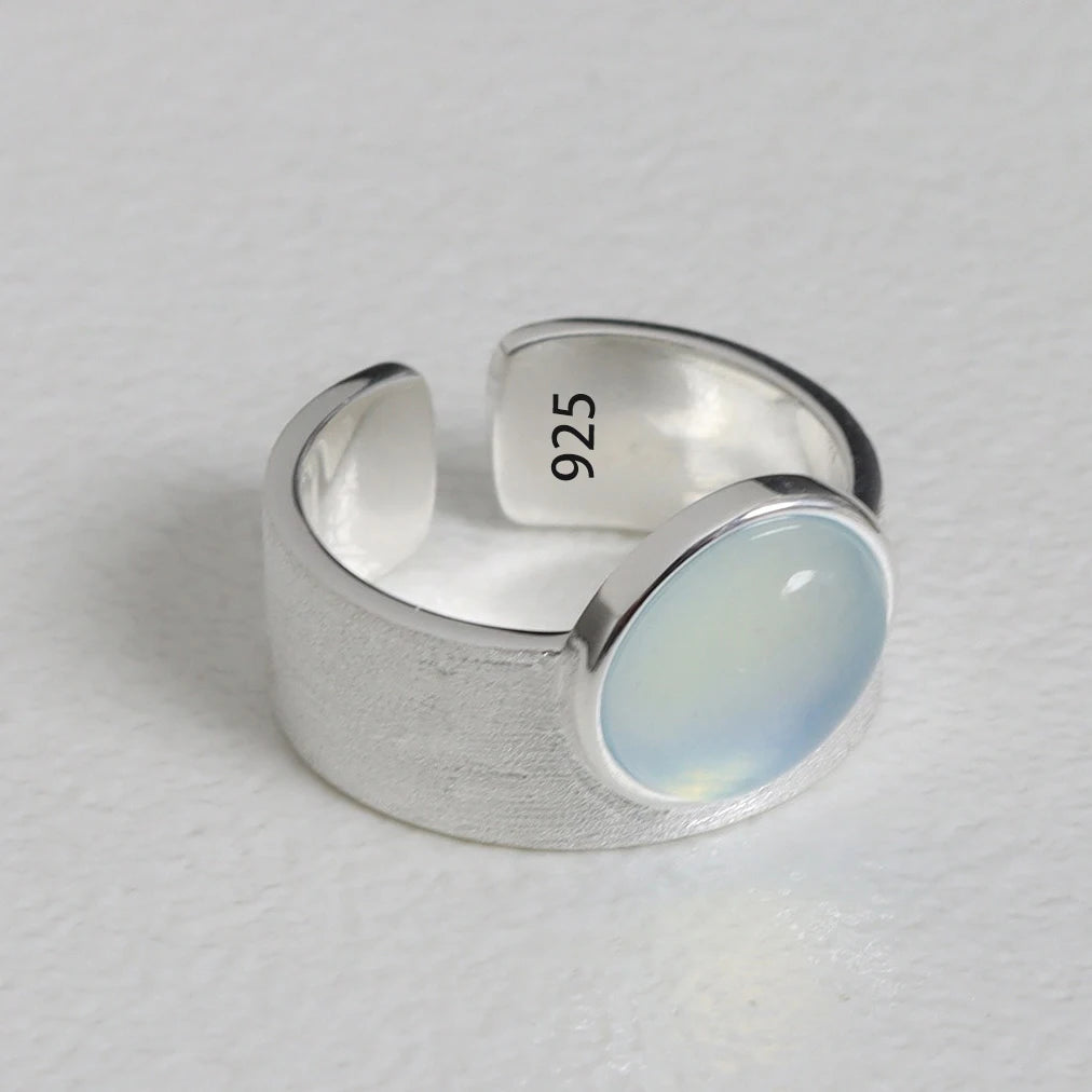 VENTFILLE 925er Sterlingsilber Blumen-Spitzenring | Koreanischer Mode-Ring mit verstellbaren Zirkonia