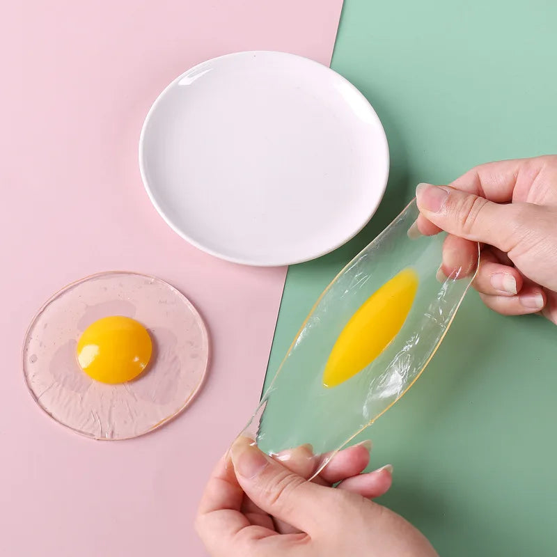 Funky Egg Splat Ball Squishy Toys | Stress Relief Squeezing Fidget Toy for Adults a additional angle