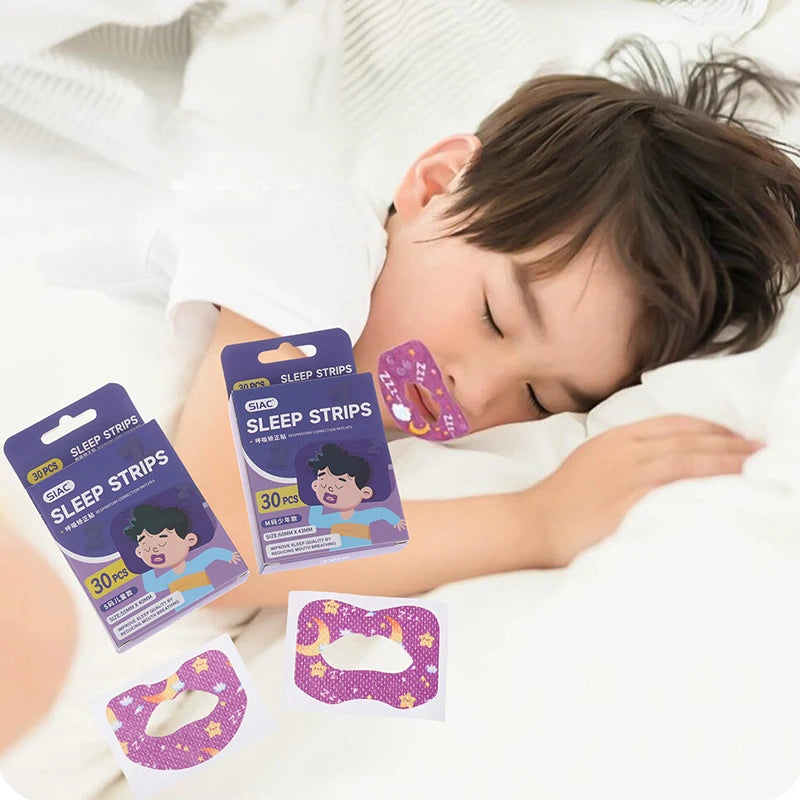 Children Anti-Snoring Mouth Breathing Correction Stickers | 30 Pack for Better Night lifestyle view