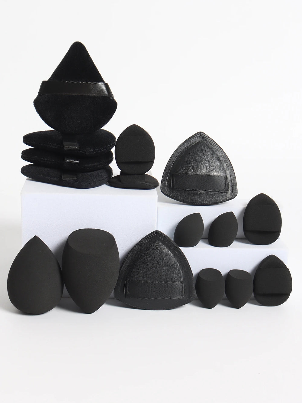 Cat Powder Cotton Candy 16-Piece Makeup Sponge Set | Soft Polyurethane Cosmetic Puffs detail view