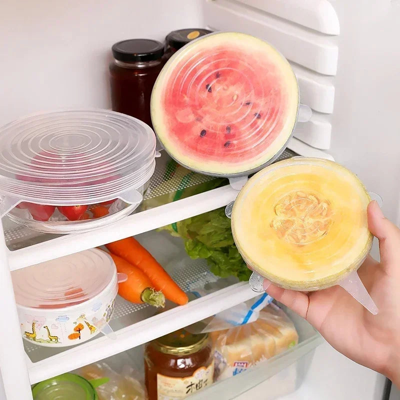 Silicone Stretch Lid Kitchen Accessories Can Be Reused Food Cover Plastic Wrap Cove additional angle