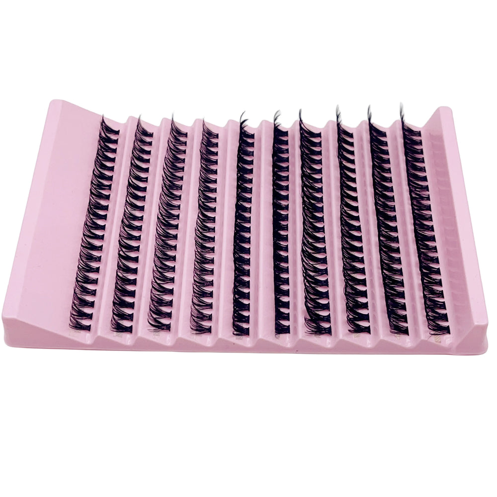 Individual Lashes 8-16mm 200pcs Cluster Lashes Natural Look Mixed Tray DIY Eyelash additional angle