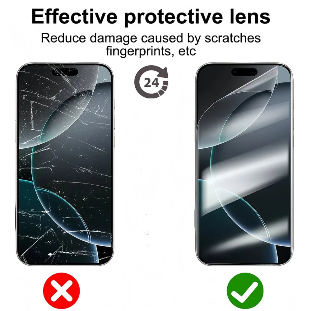 NNBILI 5Pcs Hydrogel Film Full Cover Screen Protector For iPhone 11 12 13 14 15 16 17 Pro Max Mini 17Air 16e 14 15 Plus Not Glas