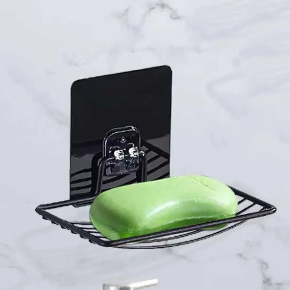Stainless Steel Soap Rack | Wall Mounted Soap Dish with Drainage Tray additional angle