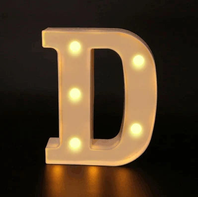 16cm Letter LED Night Light | Alphabet Luminous Decorative Lamp for Party lifestyle view
