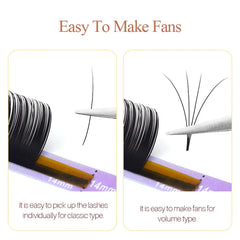 SONG LASHES Soft Silk High Quality Eyelash Curler Dark Glossy Black Russian Light Volume Lashes