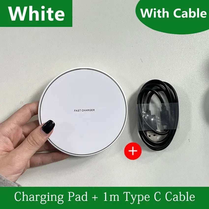 Wireless Charger Mobile Phone Chargers Pad Stand For iPhone 16 15 14 13 12 11 Pro M additional angle