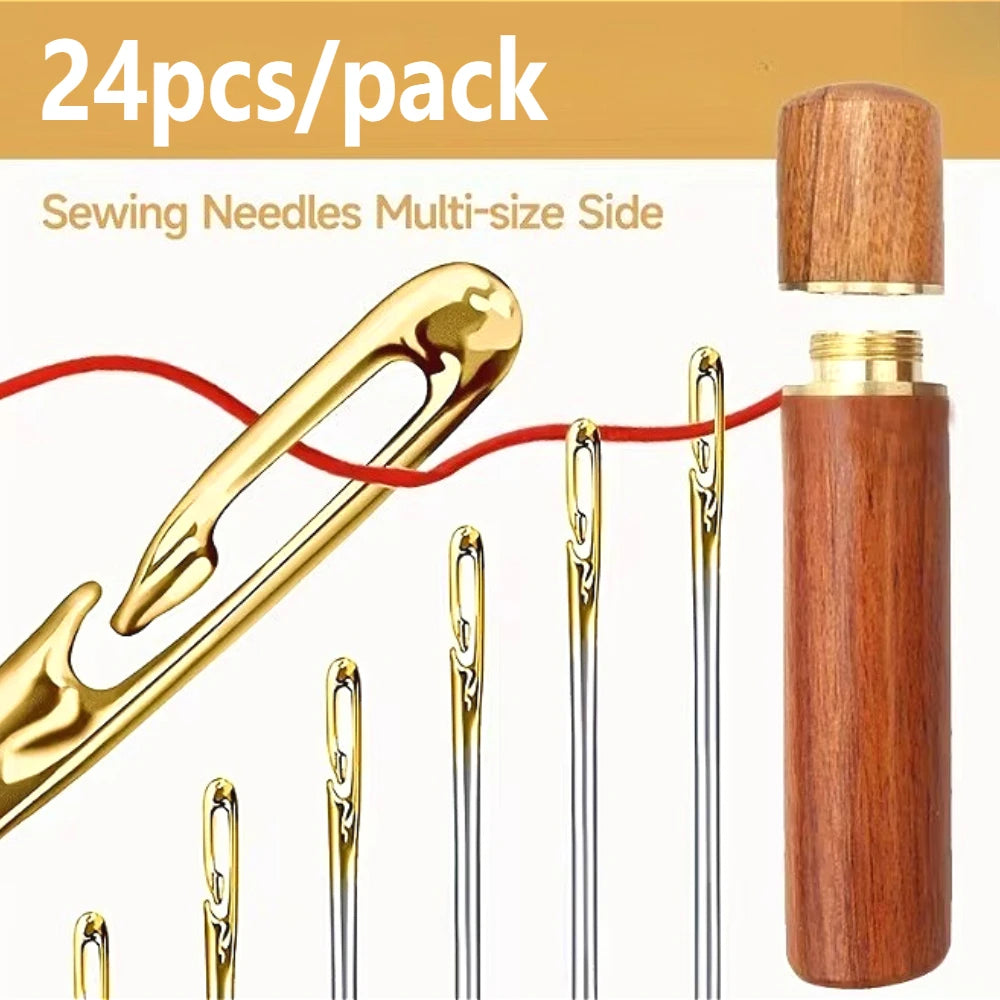 Blind Needle Elderly Needle-side Hole Hand Sewing Needles Household Sewing Needless Threading DIY Ap