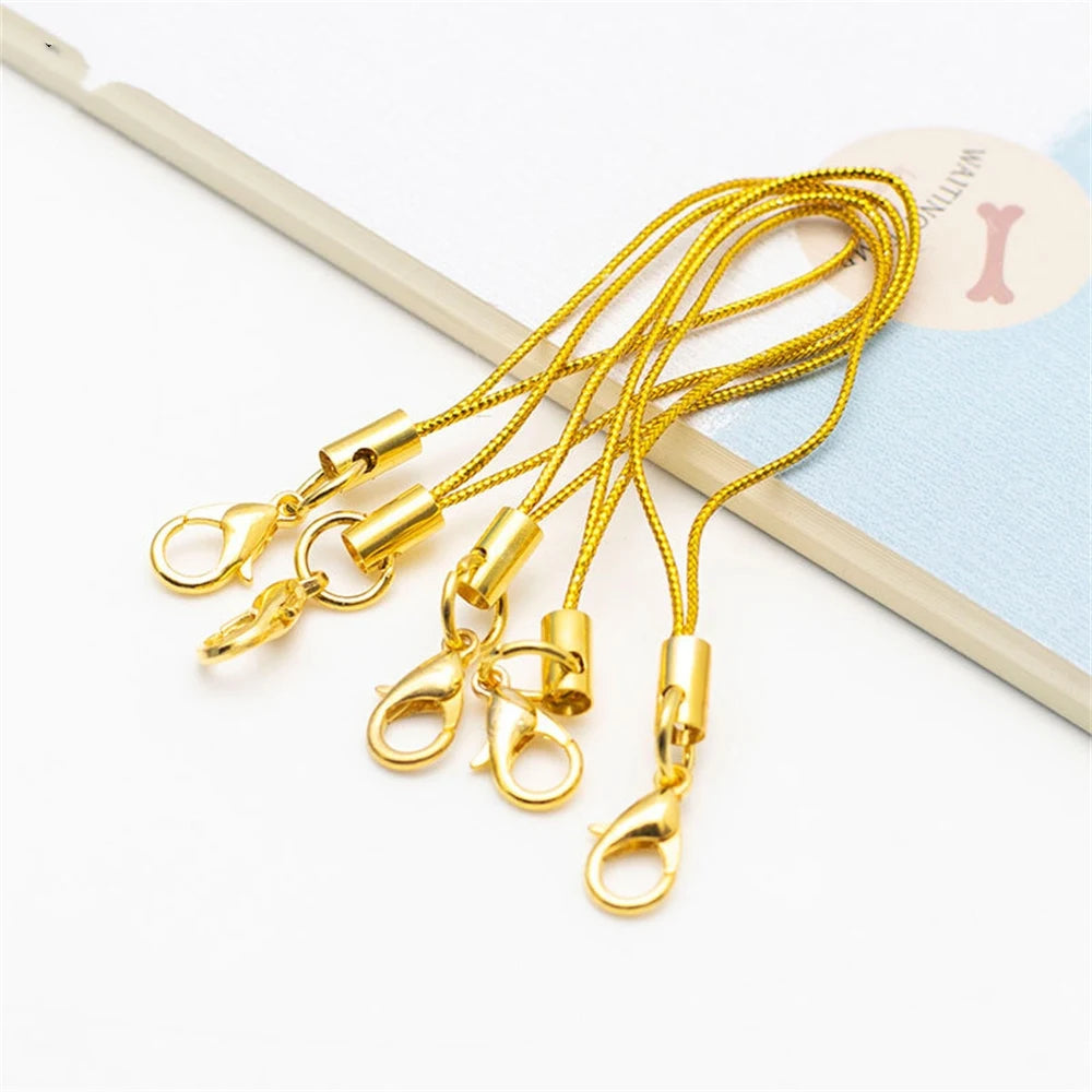 50pcs Cell Phone Lanyard Strap String Mobile Hook With Lobster Clasp Ring Keychain For D detail view