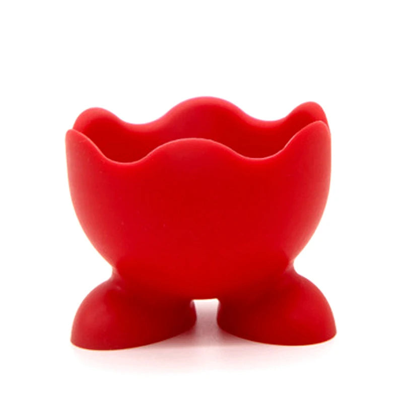 5PCS Silicone Egg Cup Holders | Food Grade Egg Storage Rack and Poacher Cups lifestyle view