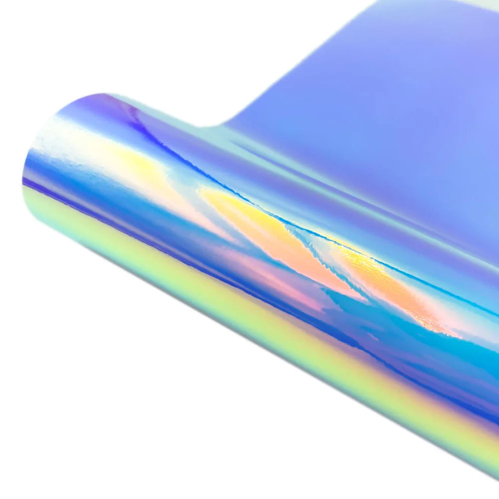 Holographic Permanent Adhesive Vinyl Sheets | Craft Decals for Cups, Walls, and Sig additional angle