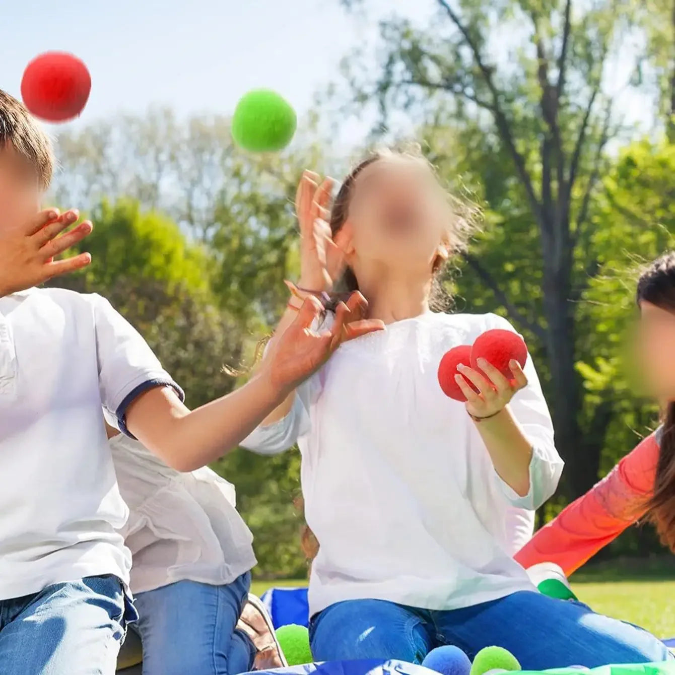 15PCS Reusable Sponge Water Balls Colorful Adult Kids Sponge Water Bomb Splash Ball additional angle