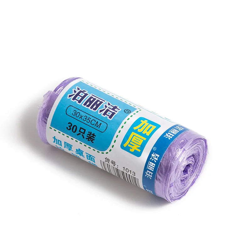 Disposable Mini Trash Bags Recycling Garbage Office Desk Small Trash Can Bags for Car close-up view