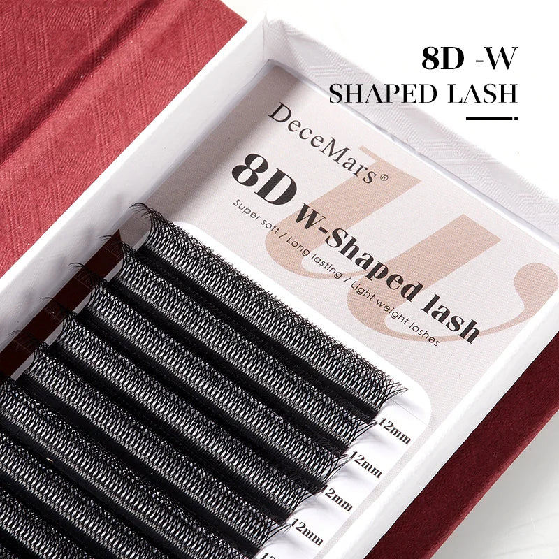 DeceMars 8D W Shaped Eyelash Extension Tray | Salon-Grade Volume Lashes lifestyle view