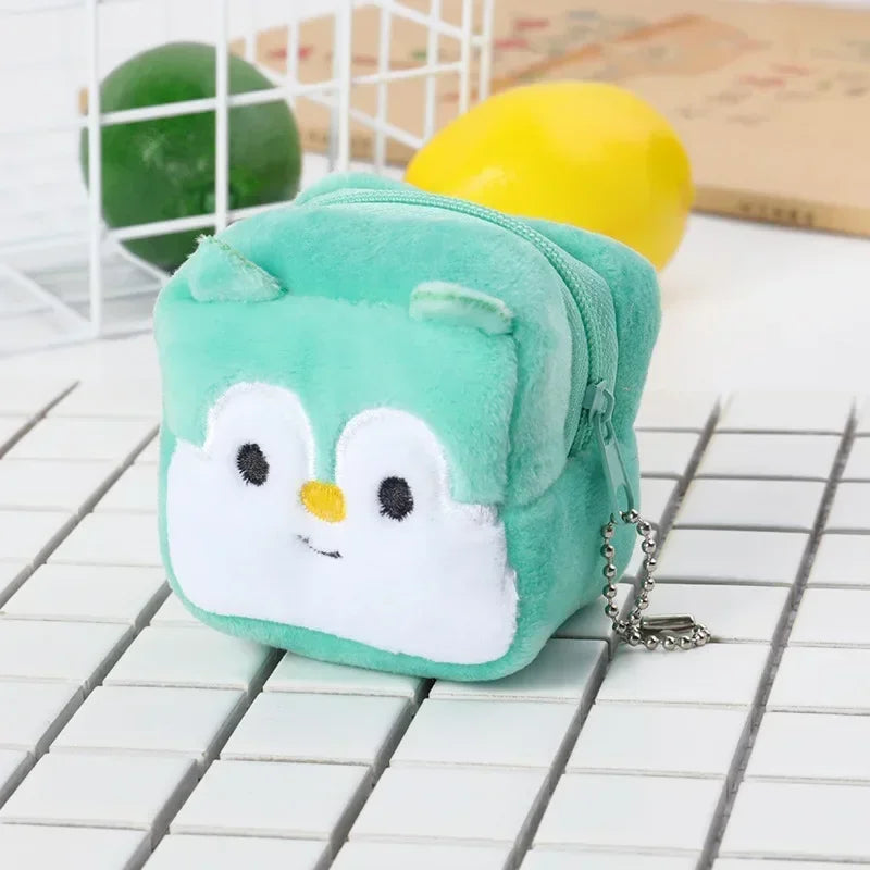 Cute Coin Purse with Keychain | Small Zipper Wallet for Change and Lipstick additional angle