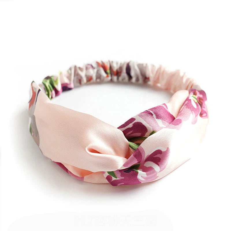 Fashion Bohemian Style Hair Bands Elastic Yoga Headband Women Headwear Print Vintag additional angle