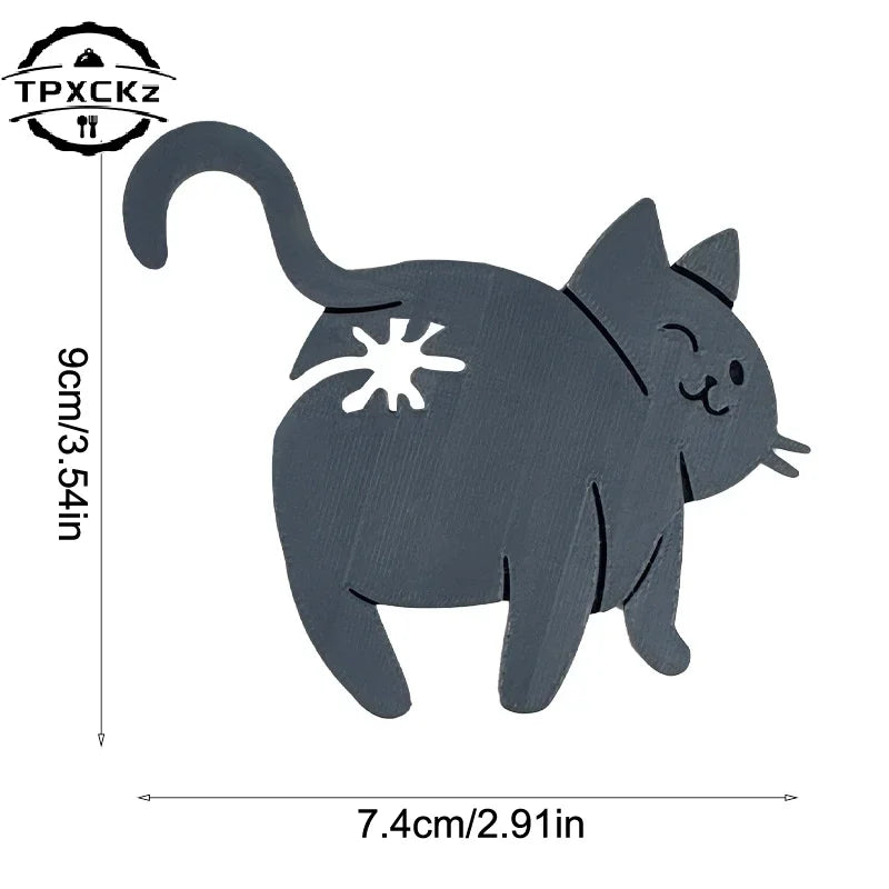 2pcs 3D Cat Butt Bread Bag Clip Snack Bag Sealing Clip Novelty Kitchen Gadget Food St lifestyle view