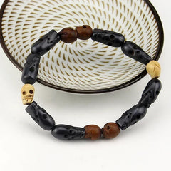 Movie Supernatural Dean Winchester Jensen Ackles Skull Bracelets Bangles Prop Replica Sk detail view