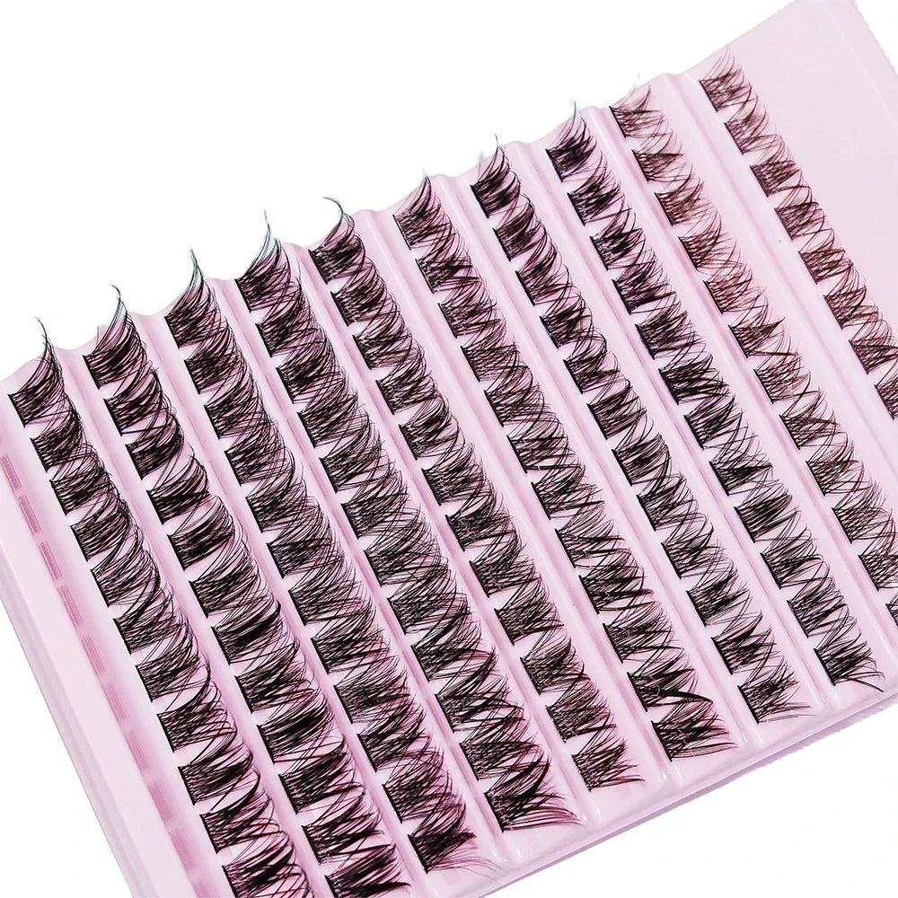 Lash Clusters 120pcs Cluster Lashes 8-16mm Wispy Individual Lashes Extensions Natural Lo detail view