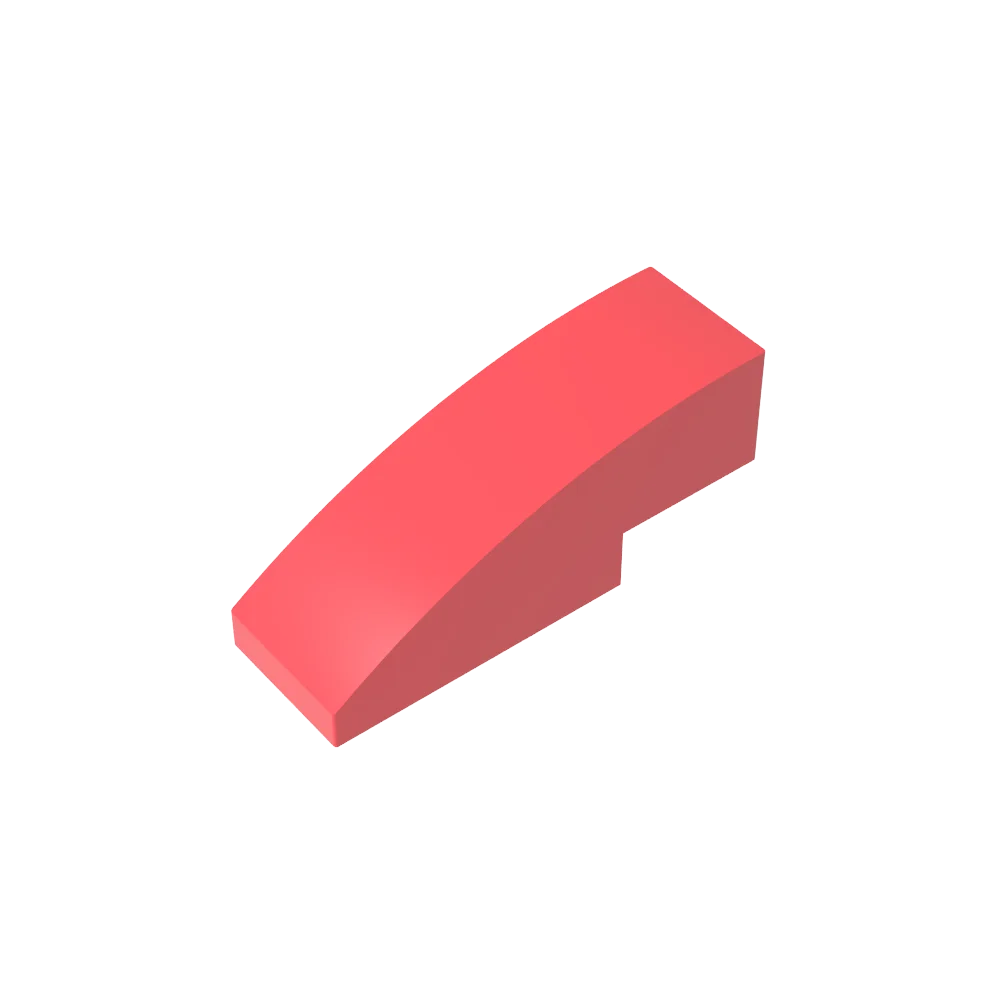 Gobricks GDS-657 Slope, Curved 3 x 1 | Compatible Building Block for Creative Construc close-up view