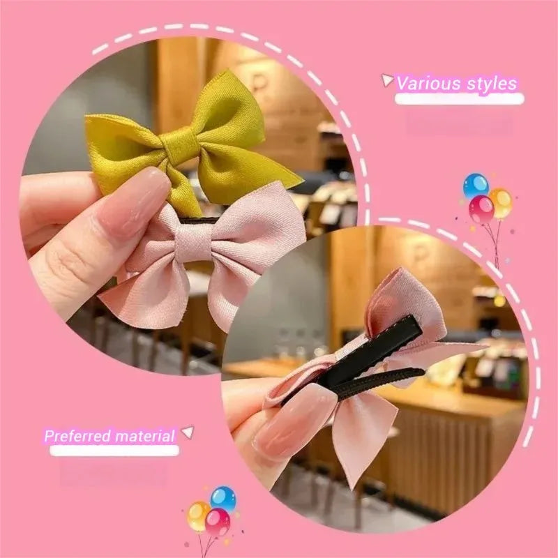 2Pcs Bow for Hair for Girls Sweet Ribbon Hair Barrette Hairpins for Baby Hair XKBJ12