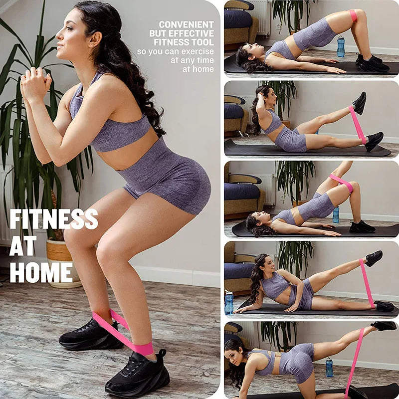 Resistance Loop Exercise Bands Set | 5 Levels Elastic Bands for Strength Training additional angle