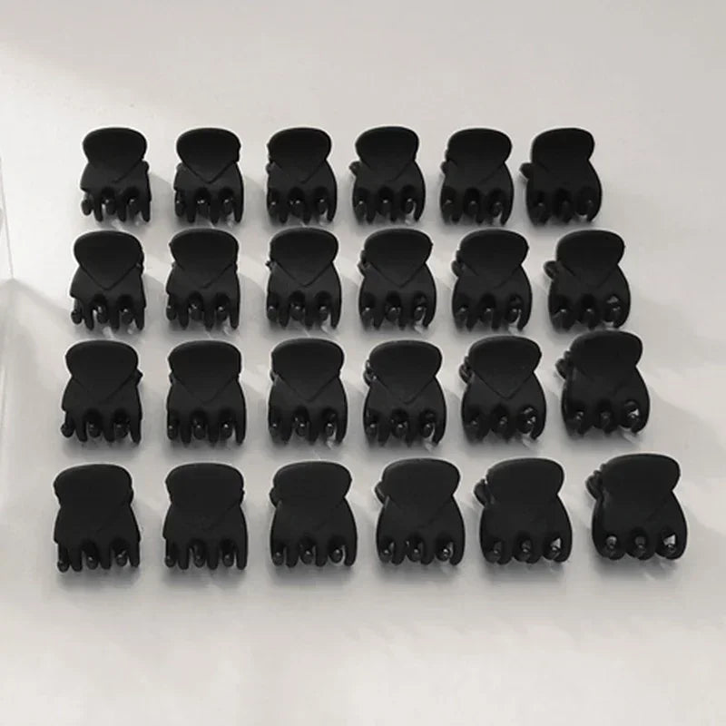 10-100pcs Small Hair Claw Clips for Women Girls Korean Mini Black Transparent Plastic Clips Hairpin Kid Hair Styling Accessories