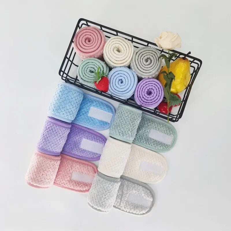 Adjustable Wide Hairband Non Slip Yoga Spa Bath Shower Makeup Wash Face Cosmetic Headban detail view