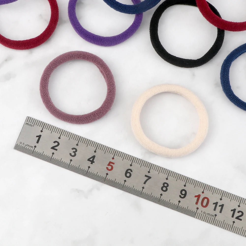 51 Colors Basic Elastic Hair Band for Girls 20/30/50PCS 4cm Simple Solid Color Headba lifestyle view