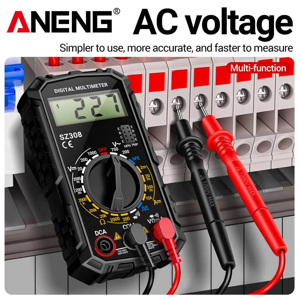 ANENG SZ308 1999 Count Digital Multimeter | High-Precision AC/DC Tester alternate view