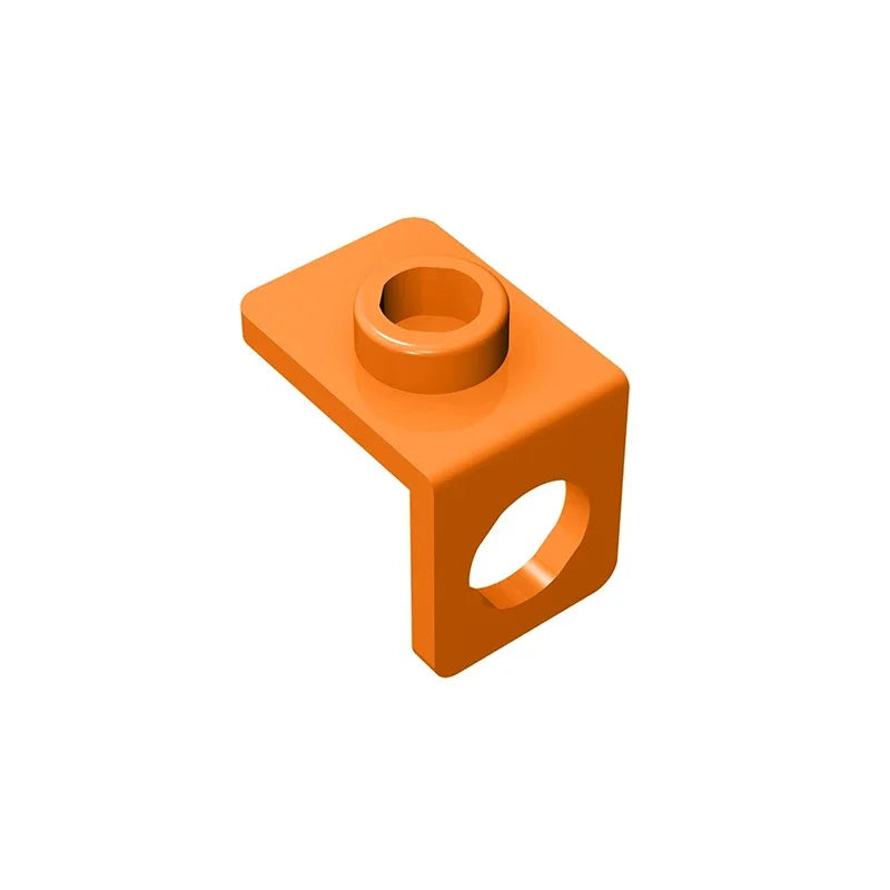 Gobricks GDS-1165 Minifig Neck Bracket with Back Stud | Thin Back Wall Building Blo additional angle