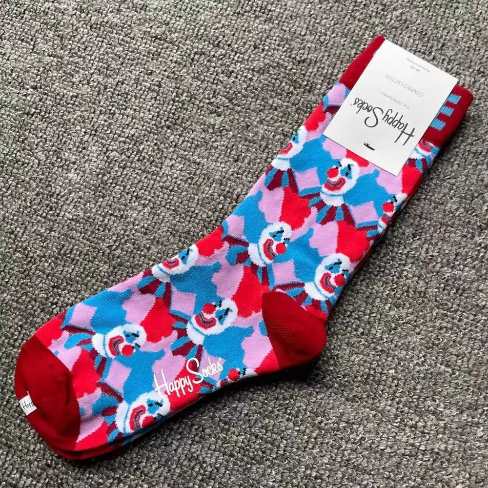 Multicoloured Socks Women Men Sports Socks Funky Dress Socks Casual Cotton alternate view