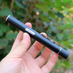 Rechargeable LED Medical Pen Light | Dual Color Temperature Stainless Steel Flashlight detail view