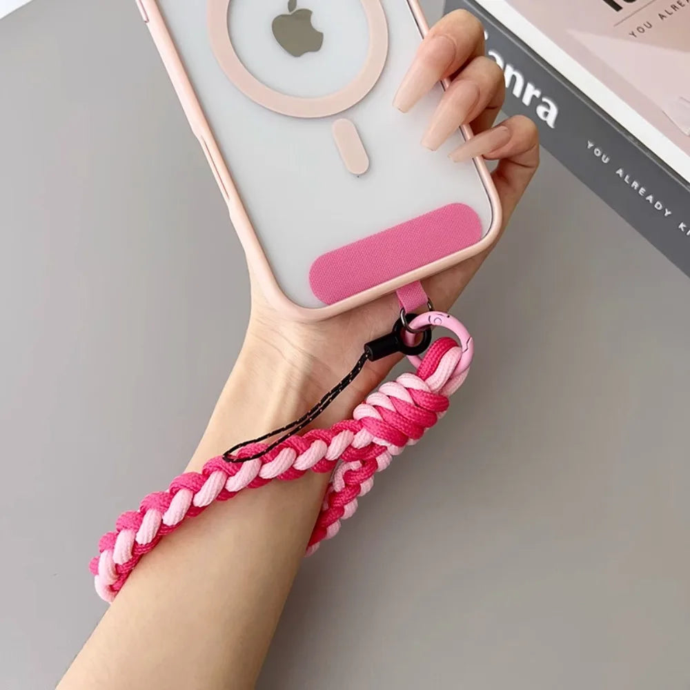IN Korea Universal Braided Short Mobile Phone Lanyard Strap Hanging Chain Ring Cord w alternate view