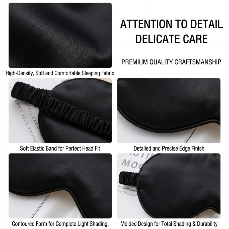 Silky Sleep Mask | 100% Blackout Eye Mask for Travel, Nap & Night Sleep lifestyle view