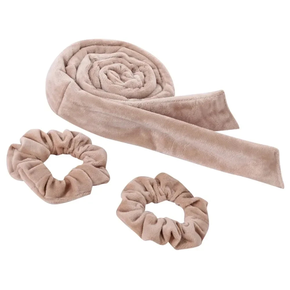 Heatless Curling Rod Headband | No Heat Hair Curler for Soft Waves close-up view