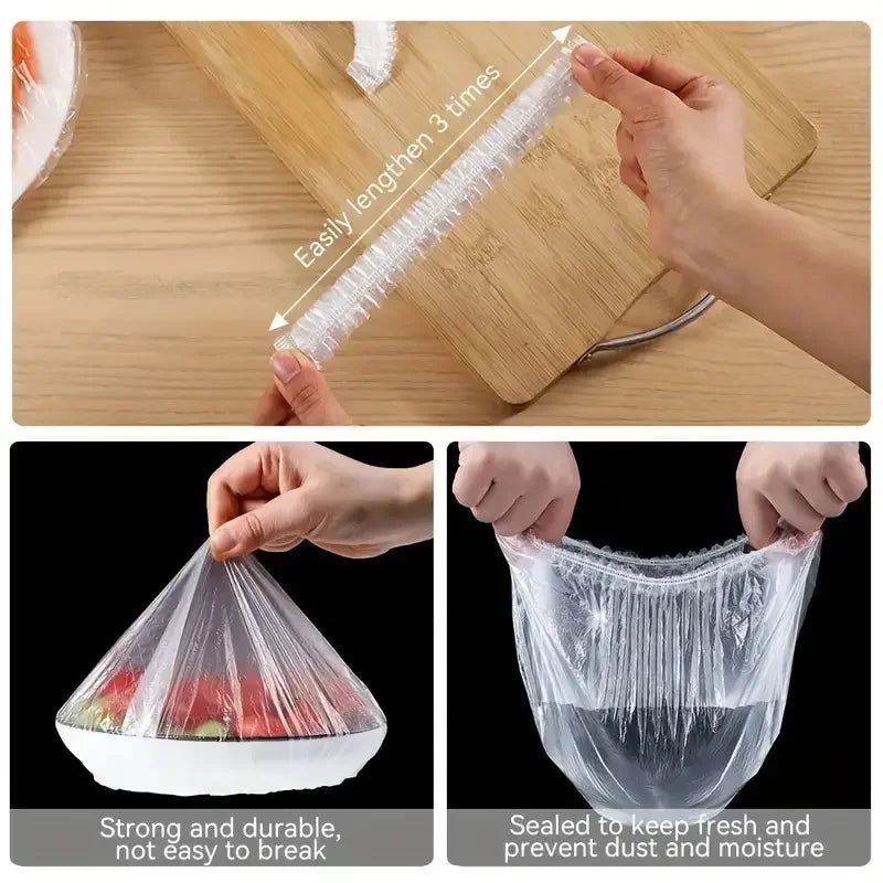 100-Piece Disposable Food Covers