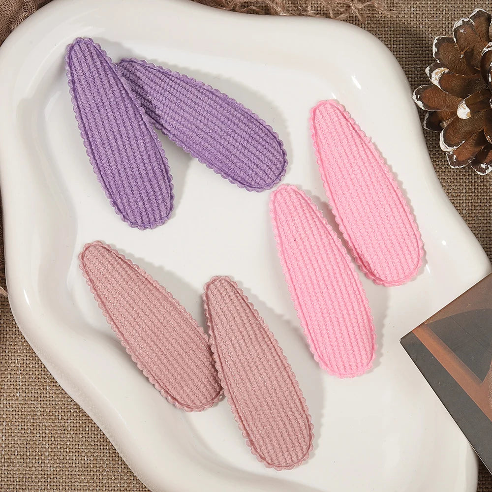 1 Set Printed Fabric Hair Clips Sweet Handmade BB Hair Clips Baby Girl Bangs Fixed Edge Clips Children's Hair Accessories Gifts