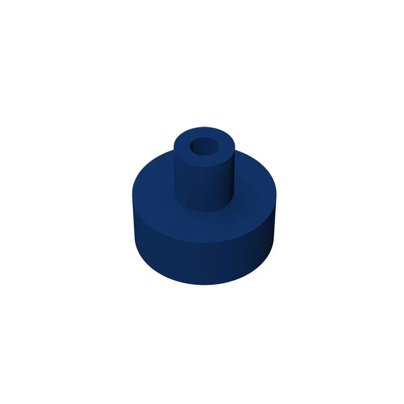 Gobricks Tile Round 1x1 with Bar and Pin Holder | Compatible Building Block alternate view