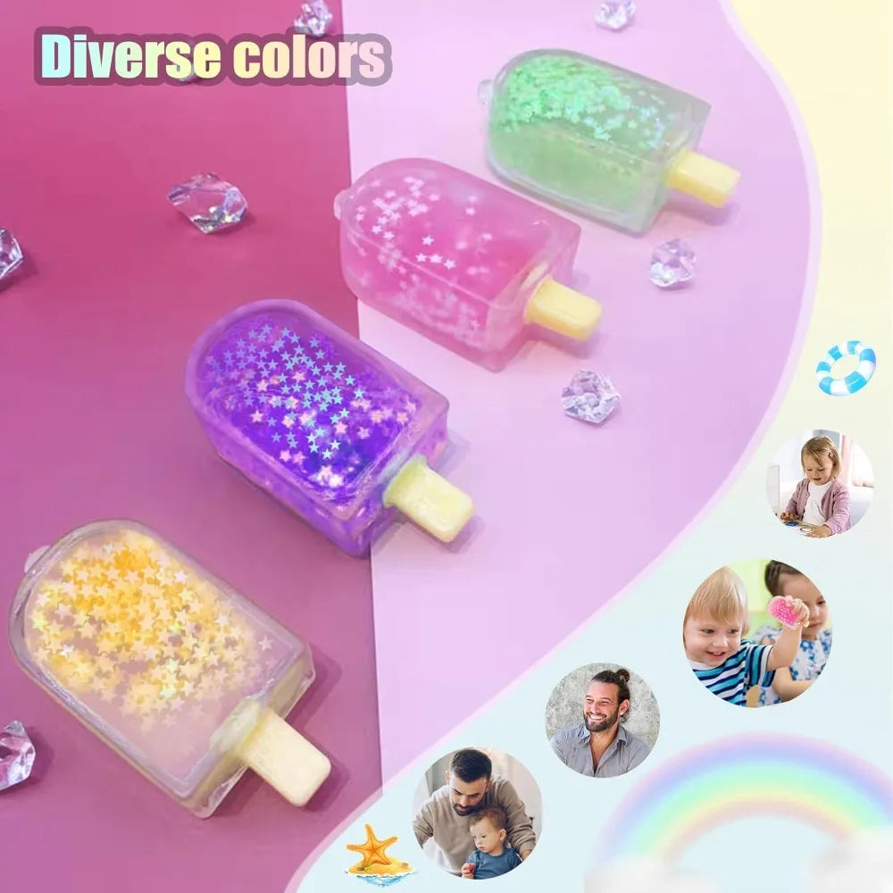 Cute Kawaii Squishy Fidget Toy Ice Cream Cube | Stress Relief Sensory Toy for Anxiety lifestyle view