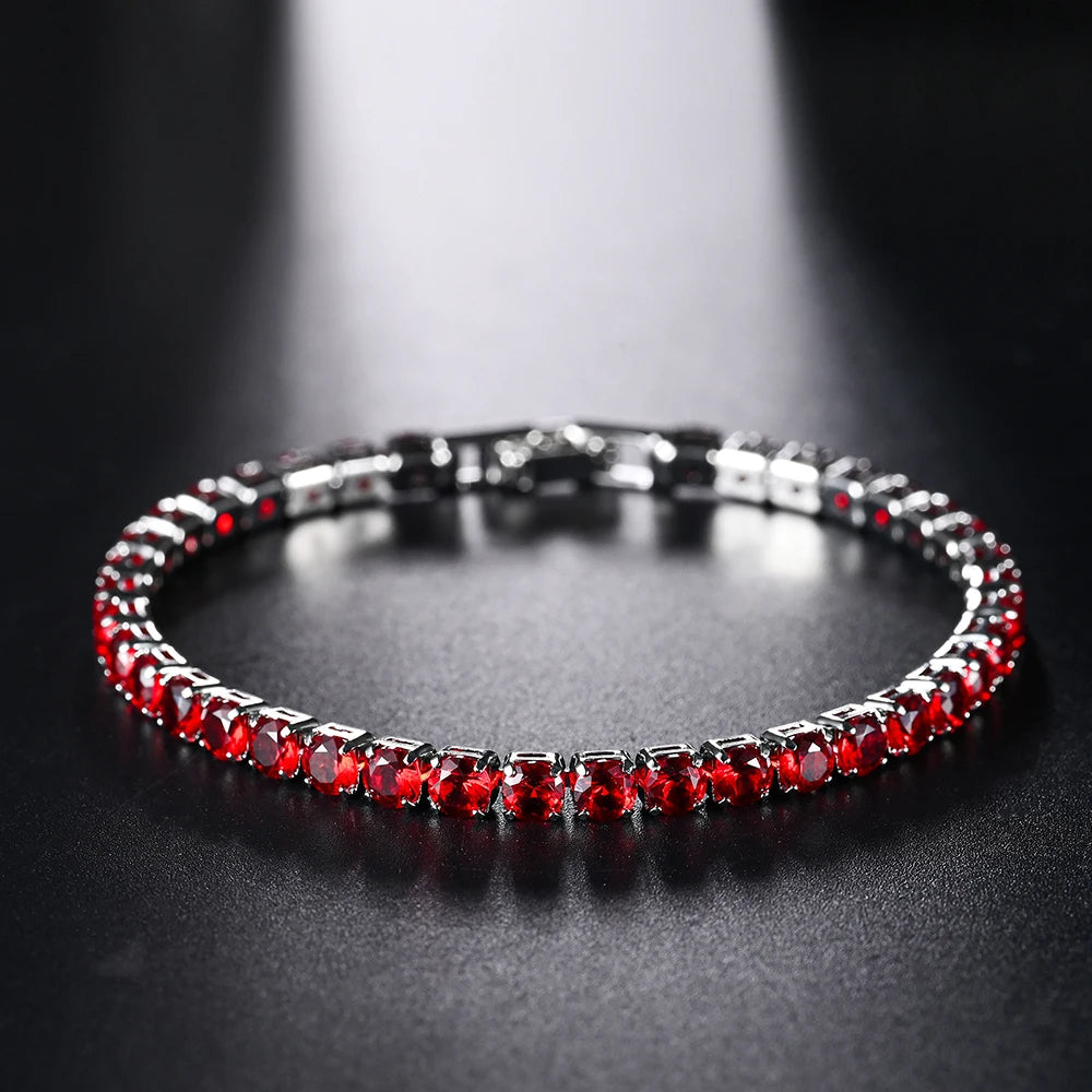 4mm Micro-inlaid Zircon Tennis Bracelet for Women 2025 New Men Bracelet Homme Jewelry Ac detail view