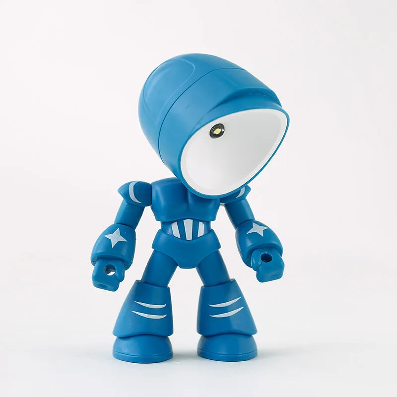 Mini Night Light LED Cartoon Hero Police Desktop Lamp | Cute Bedroom Decor for Kids detail view