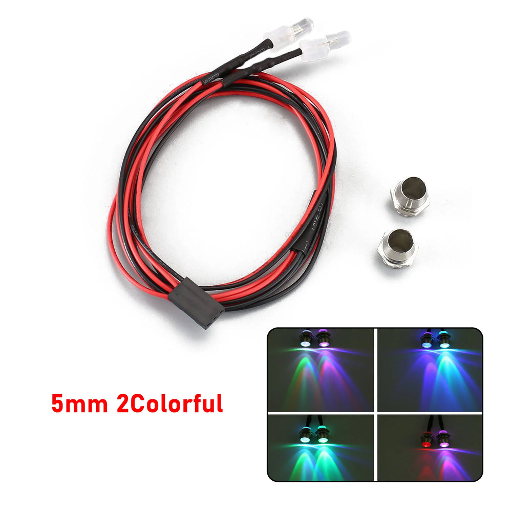 RC LED Light Kit Headlamps for 1/10 1/8 1/12 RC Car Truck Crawler Drift Car Headlight lifestyle view