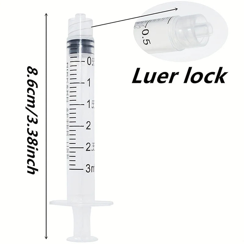 Glue Applicator Syringe Set with Blunt Tip Needle and Cap close-up view