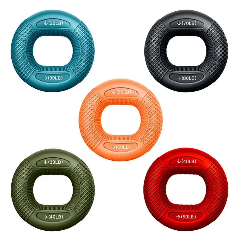Silicone Finger Gripper Ring | Hand Muscle Strengthener for Grip Training and Wrist additional angle