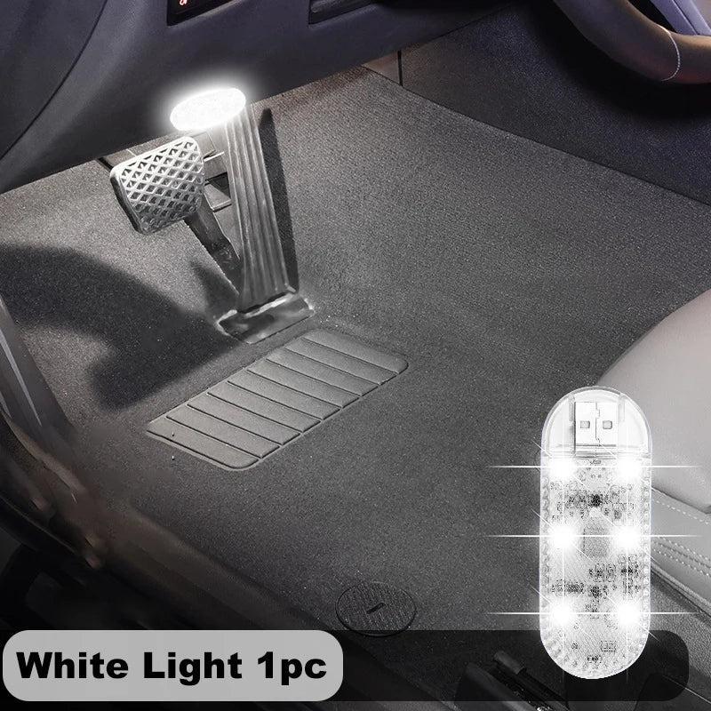 LED Car Mini Touch Light USB Charging Portable Auto Roof Ceiling Reading Night Lamp additional angle