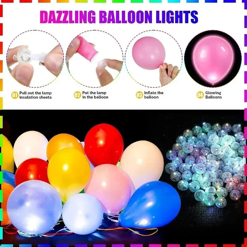 LED Balloon Light Colorful Flashing Luminous Tumbler Ball Lamp Lantern Light Christ additional angle